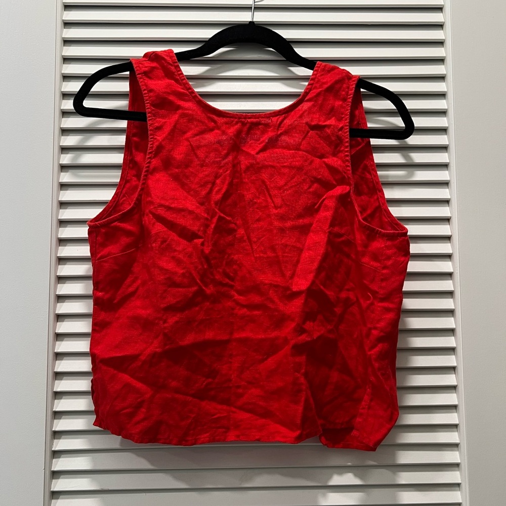 J. Crew Vibrant Red Tank Top
